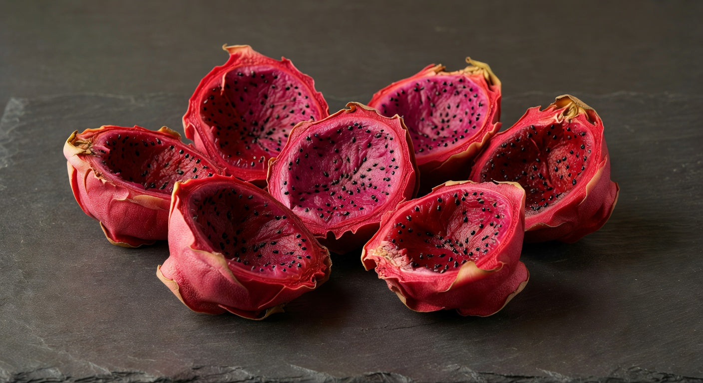 Dehydrated Red Dragon Fruit Halves — 230 Count | Bloom Produce