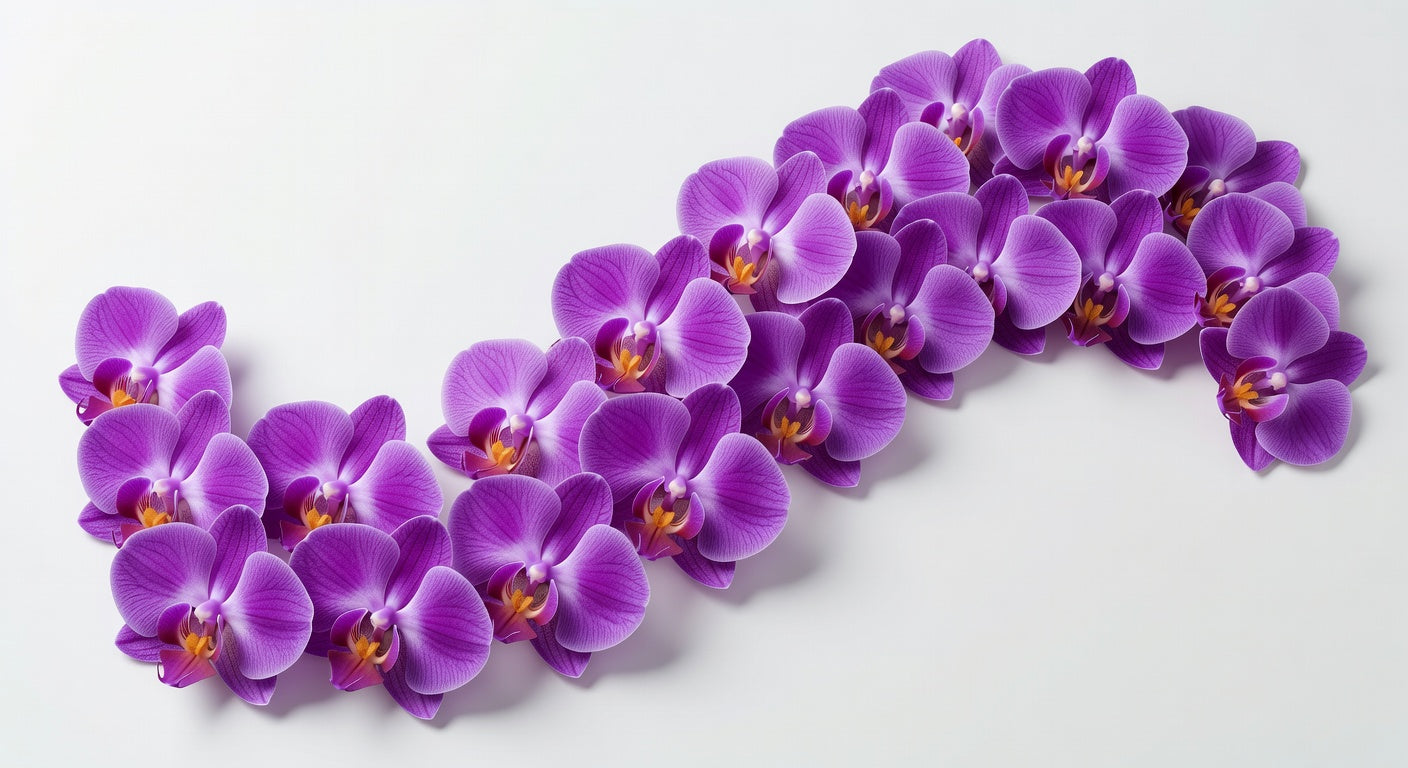 Edible Purple Orchid Flowers 50 Count