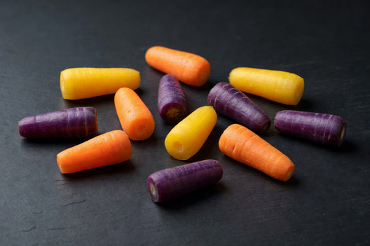 Peeled Baby Rainbow Carrots — 5 lb Bag | Bloom Produce